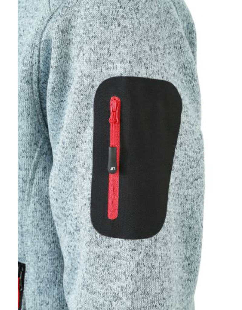 Jachetă tricotată din fleece pentru bărbați